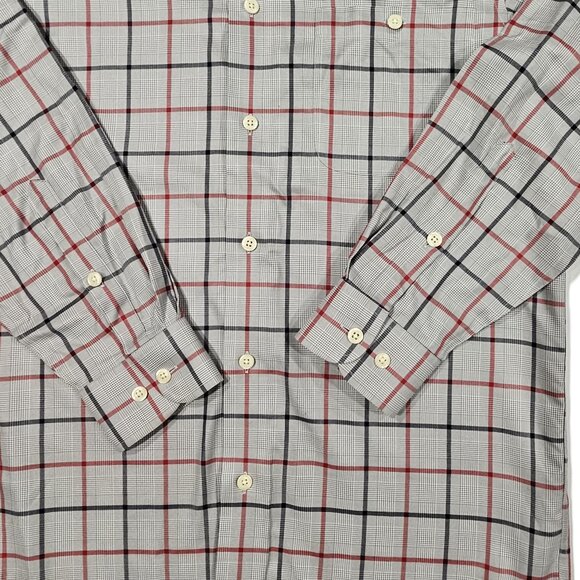 Orvis Mens M Plaid Wrinkle Free Cotton Long Sleeve Button Shirt - Picture 2 of 8